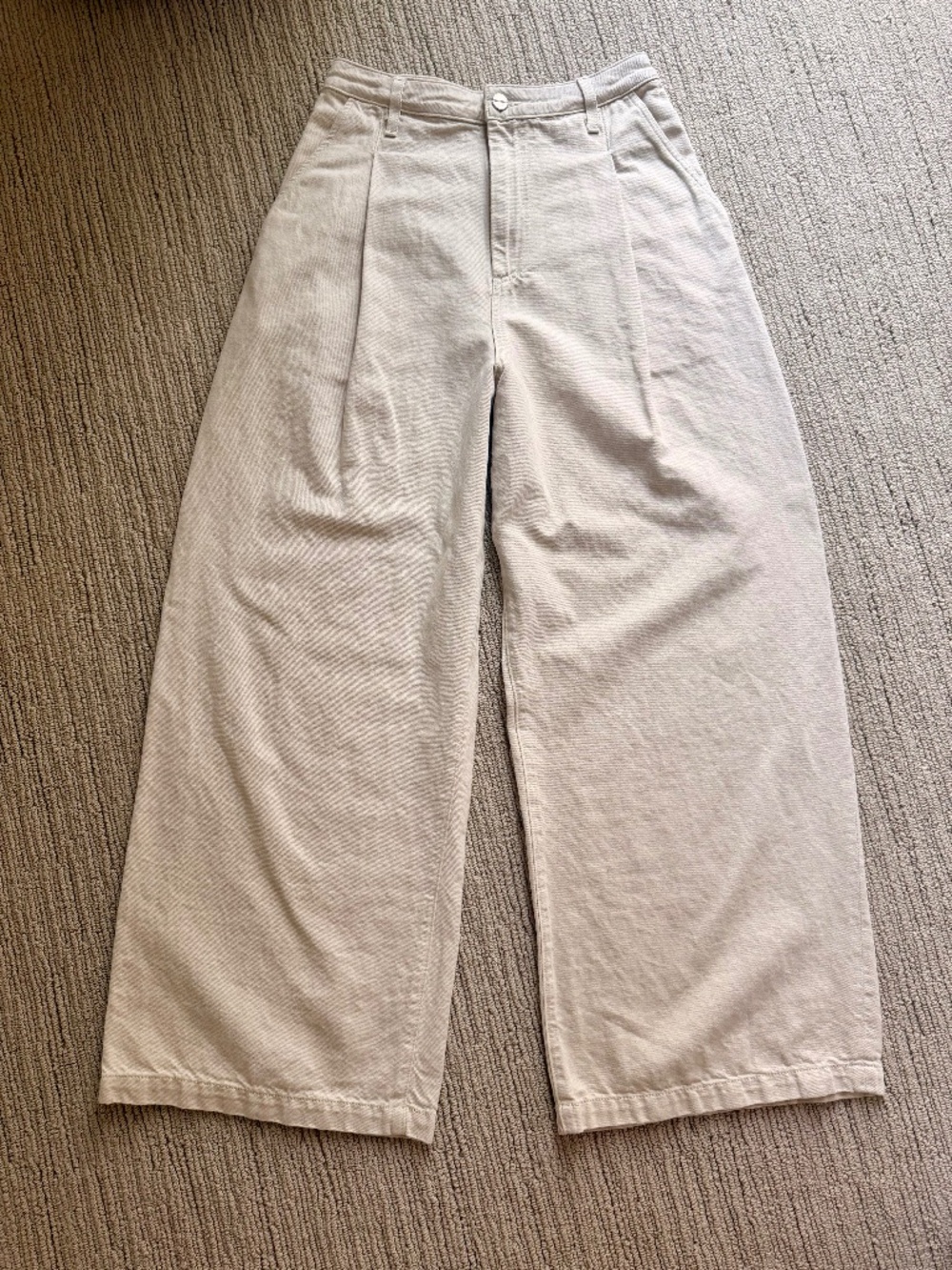 TWP Beautiful Wide Bow Leg Barrel Style Pleat Front Pants Sz 26 NEW $545!!